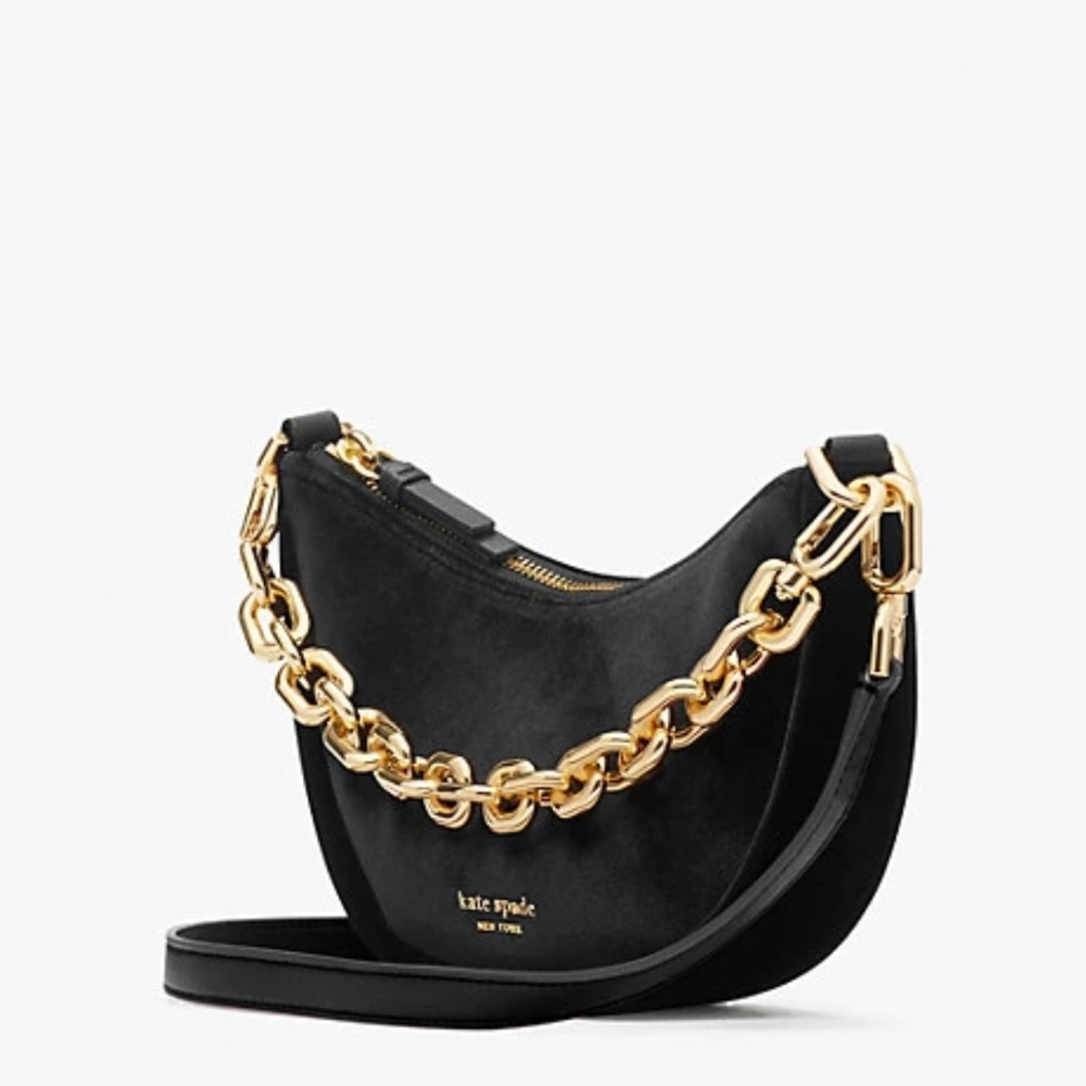 Kate Spade New York Velvet Convertible Chain Crossbody NWT